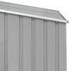 vidaXL Garden Shed Gray Galvanized Steel 34.3x38.6x62.6 in Garden Shed