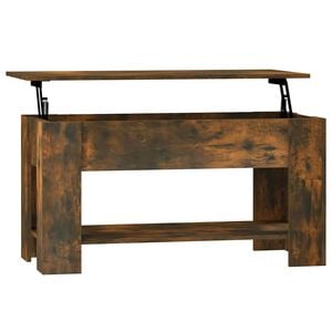 vidaXL Coffee Table Smoked Oak Engineered Wood Medium