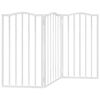 vidaXL Dog Gate Set of 3 White Poplar wood Medium Foldable Dog Gate