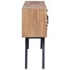 vidaXL Side Cabinet 43.3"x11.8"x29.5" Solid Teak