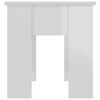 vidaXL Coffee Table High gloss white Engineered wood Medium Convertible