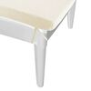 vidaXL Sun Lounger White Polypropylene Standard Adjustable Armrests