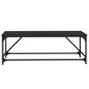 vidaXL Coffee Table Black Engineered wood, metal Medium Durable