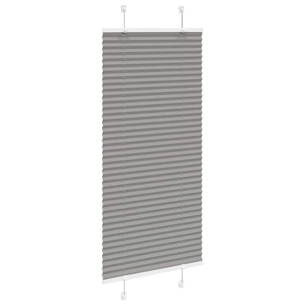 vidaXL Pleated Blind Anthracite 100% polyester 25.6x39.4 in