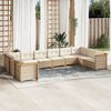 vidaXL Garden Sofa Set Beige PE Rattan Modular Garden Sofa Set Other