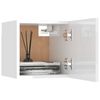 vidaXL TV Cabinet High gloss white Engineered wood 12.0x12.0x11.8 in