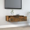vidaXL Wall Cabinet Smoked oak Engineered wood Medium Wall Cabinet