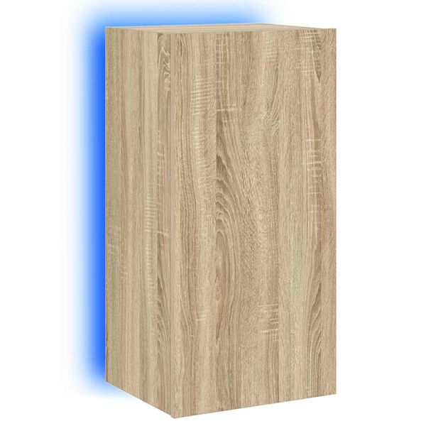 vidaXL TV Wall Cabinet Sonoma oak Engineered wood Medium TV Wall Cabinet