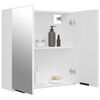 vidaXL Bathroom Mirror Cabinet White Engineered wood Medium