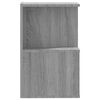 vidaXL Bedside Cabinet Set of 2 Grey Sonoma Engineered Wood