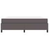 vidaXL Bed Frame with Mattress Grey 70.87 x 78.74 in Fabric