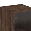 vidaXL Highboard Brown Oak Engineered wood 56 in tall Highboard