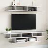 vidaXL TV Wall Unit Concrete gray Engineered wood TV Wall Unit