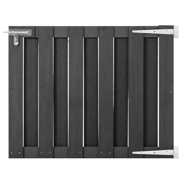vidaXL Garden Gate WPC 39.4"x31.5" Gray