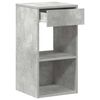 vidaXL Bedside Cabinet Concrete grey Engineered wood Medium