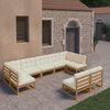 vidaXL Garden Lounge Set Honey brown