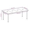 vidaXL Garden Dining Set Black