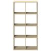 vidaXL Room Divider Bookcase Sonoma oak Engineered wood Medium