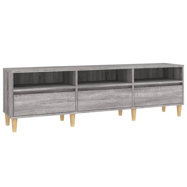 vidaXL TV Cabinet Gray sonoma Engineered wood 59 in x 11.8 in x 17.5 in