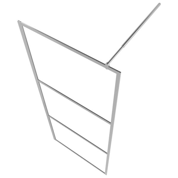 vidaXL Walk-in Shower Wall with Whole Frosted ESG Glass 35.4"x76.8"