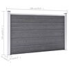 vidaXL Garden Fence WPC 207.1"x41.7" Gray
