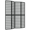 vidaXL Folding 4-Panel Room Divider Japanese Style 63.0x66.9" Black