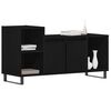 vidaXL TV Cabinet Set Wall-mounted Black Oak 39.37 x 13.78 x 21.65 in