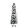 vidaXL Christmas Tree Green and white PVC 94.5 in
