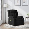 vidaXL Massage Recliner Chair Black Polyester, Metal, Plywood, Foam