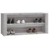 vidaXL Shoe Rack Grey Sonoma Engineered wood Medium Shoe Rack