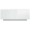 vidaXL TV Cabinet High Gloss White Engineered Wood Standard TV Cabinet