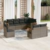 vidaXL Garden Sofa Set Gray