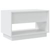 vidaXL TV Cabinet White Engineered Wood 27.6x16.1x17.3 in TV Cabinet