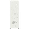 vidaXL Umbrella Stand White 15.5 x 15.5 x 49 cm Metal