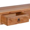 vidaXL Console Table Natural wood Solid mahogany wood Medium
