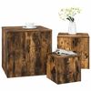 vidaXL Side Tables 3 pcs Smoked Oak Engineered Wood