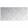 vidaXL Stair Tread Rectangular 2 pcs Silver 15.75 x 7.87 in Aluminium