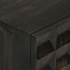 vidaXL Sideboard Black Solid Mango Wood and Iron Medium Sideboard