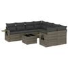 vidaXL Garden Sofa Set Gray