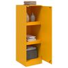vidaXL Sideboard Mustard Yellow Cold-rolled Steel 13.6x15.4x42.1 in