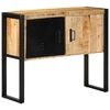 vidaXL Console Table Rough Mango Brown Solid rough mango wood, Iron Medium
