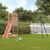 vidaXL Outdoor Playset Blue, Natural Wood