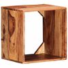 vidaXL Wall Cube Shelf Brown 15.75 x 11.81 x 15.75 in