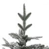 vidaXL Artificial Christmas Tree Green with flocked white snow