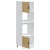 vidaXL Oven Cabinet Set of 2 Sonoma oak Engineered wood Large