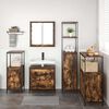 vidaXL Bathroom Furniture Set Smoked Oak Engineered Wood Medium