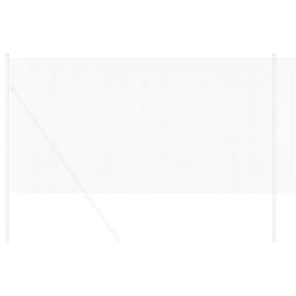 vidaXL Welded Wire Fence Silver 2.6'x 82'