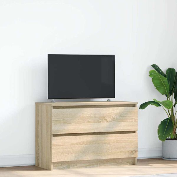 vidaXL TV Cabinet Sonoma Oak Engineered Wood Medium TV Cabinet