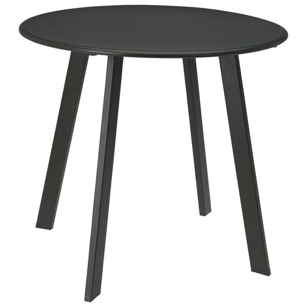 ProGarden Garden Table Matte Dark Grey Metal Small Durable