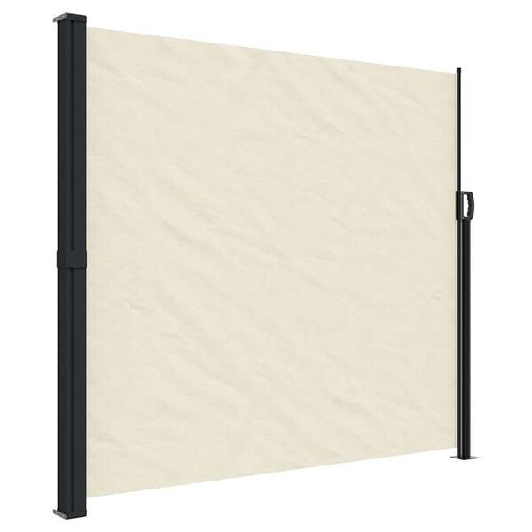 vidaXL Retractable Side Awning Cream